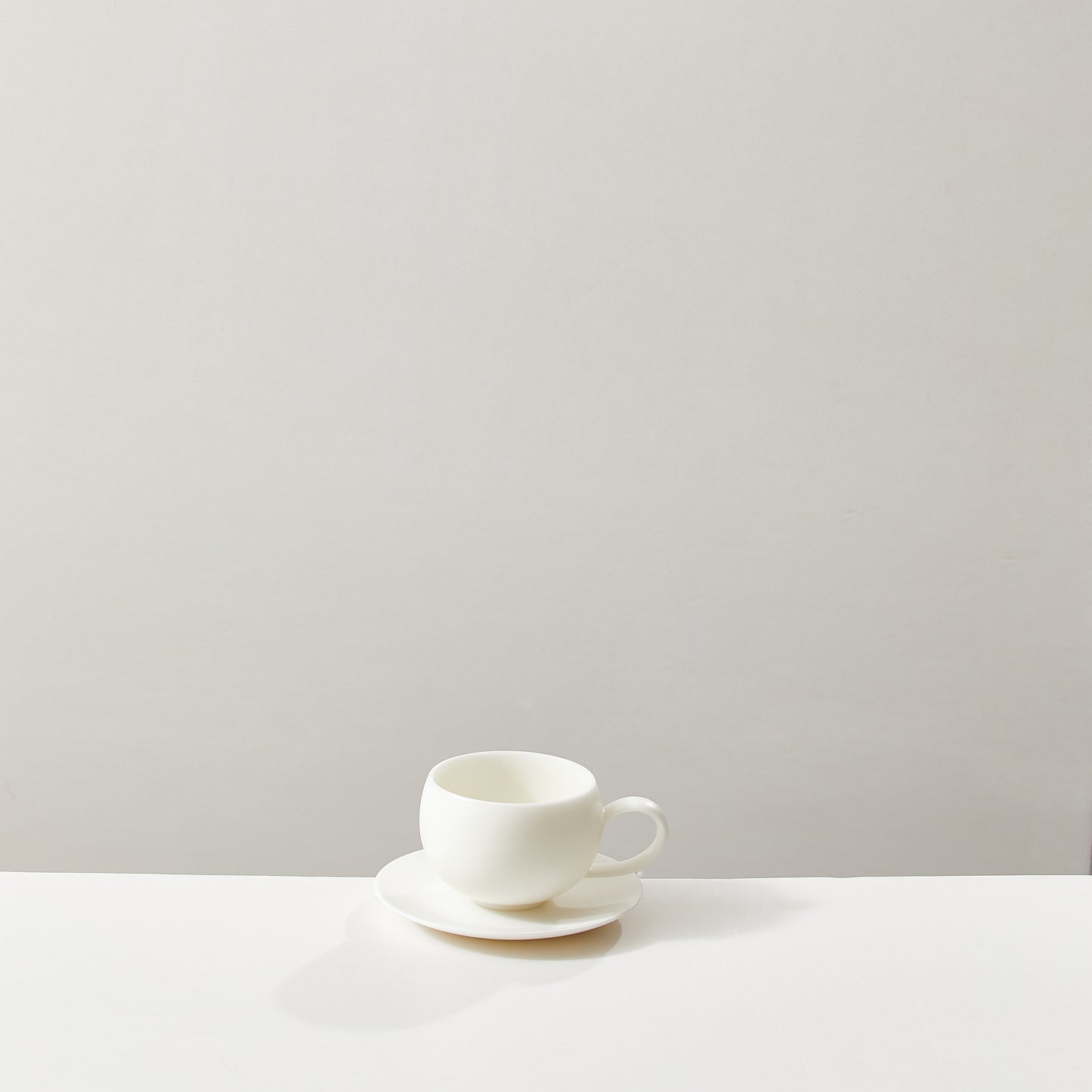 Matte Ivory Jade Coffee Cup set
