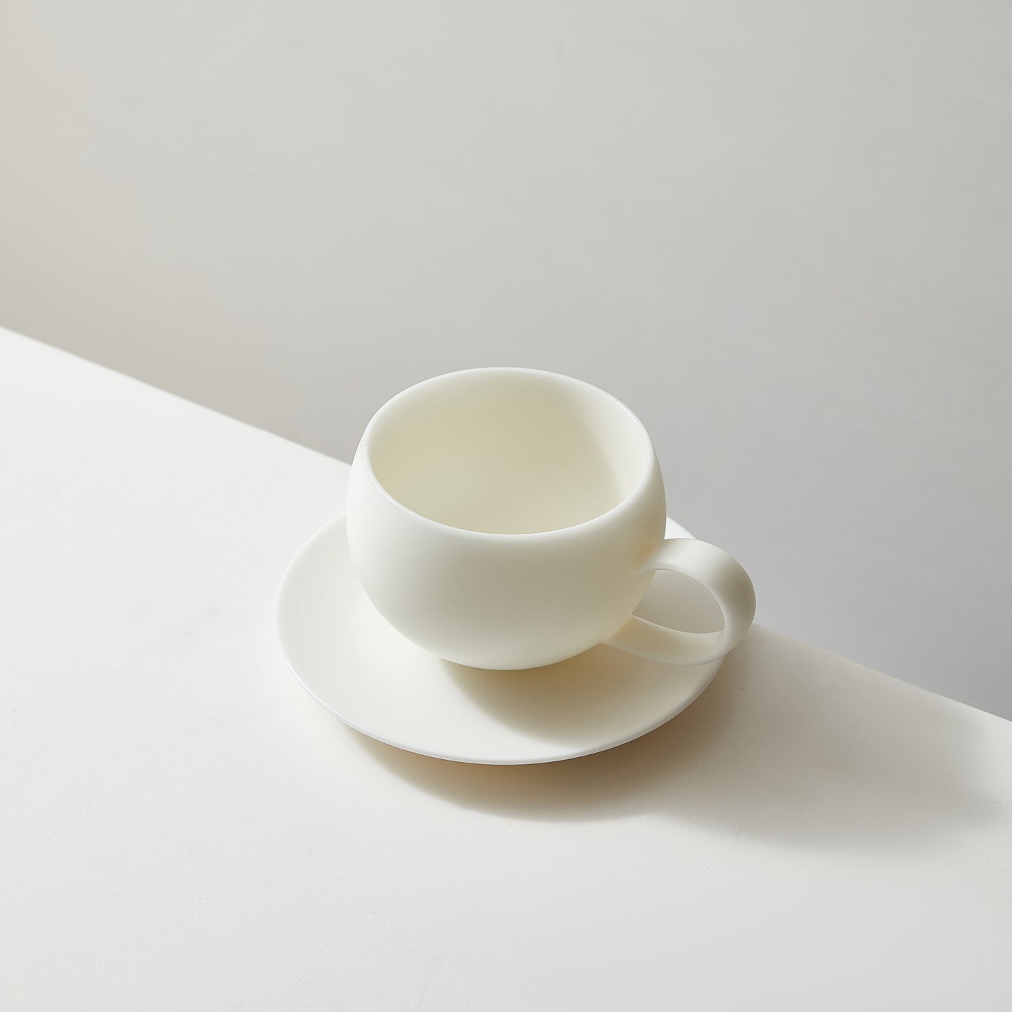 Matte Ivory Jade Coffee Cup set