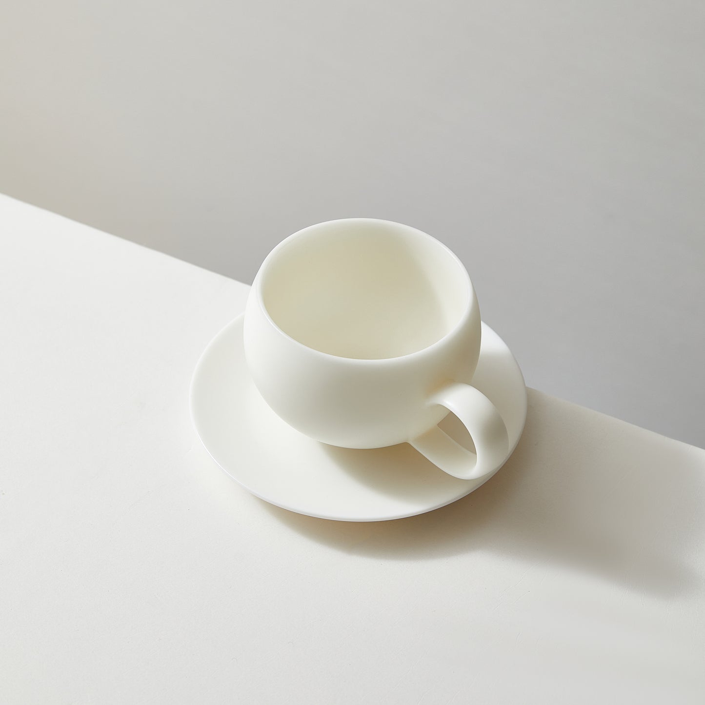 Matte Ivory Jade Coffee Cup set