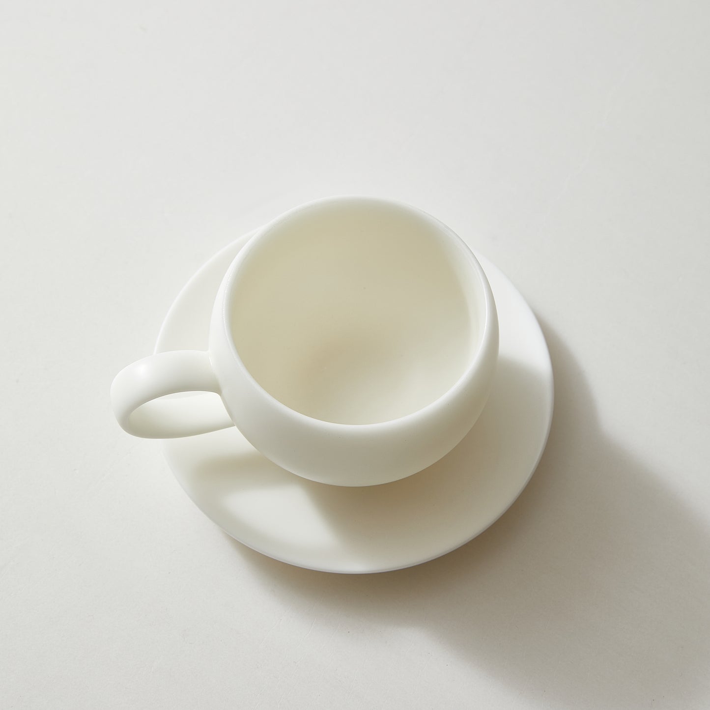Matte Ivory Jade Coffee Cup set