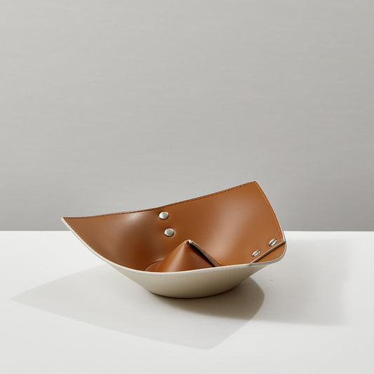 Contrast Color Modern Minimalist Leather Tray