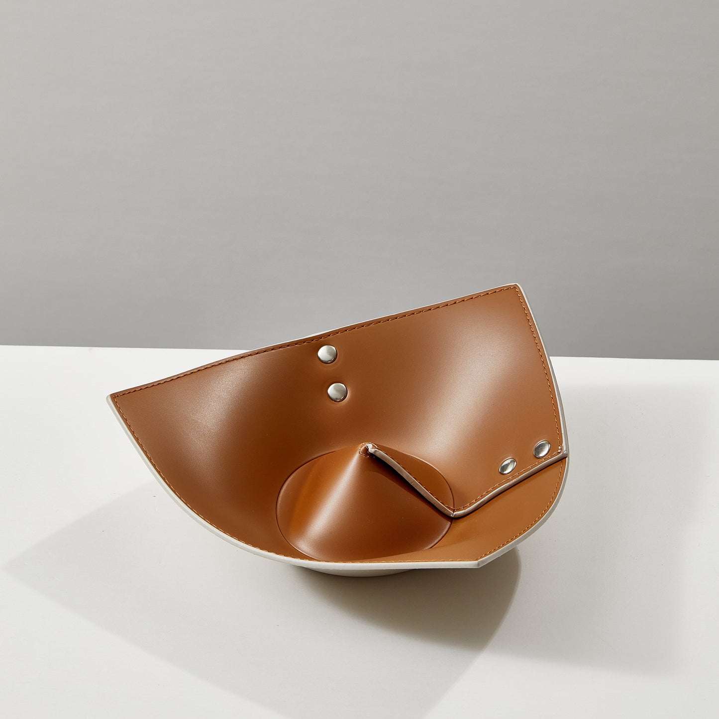 Contrast Color Modern Minimalist Leather Tray