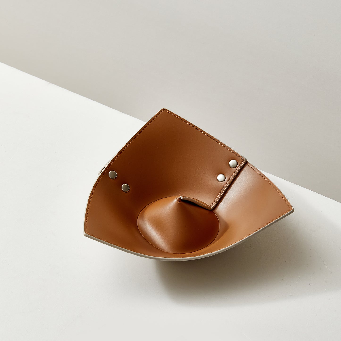 Contrast Color Modern Minimalist Leather Tray