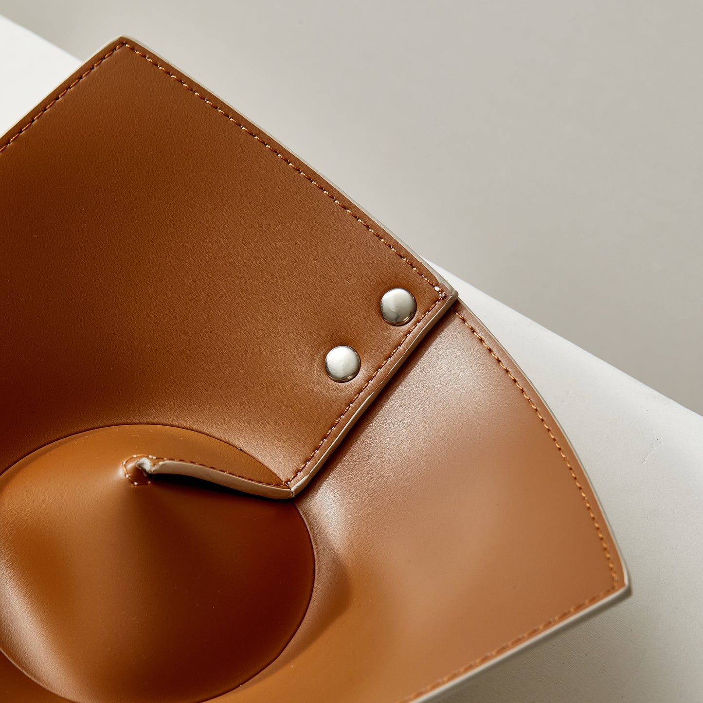 Contrast Color Modern Minimalist Leather Tray