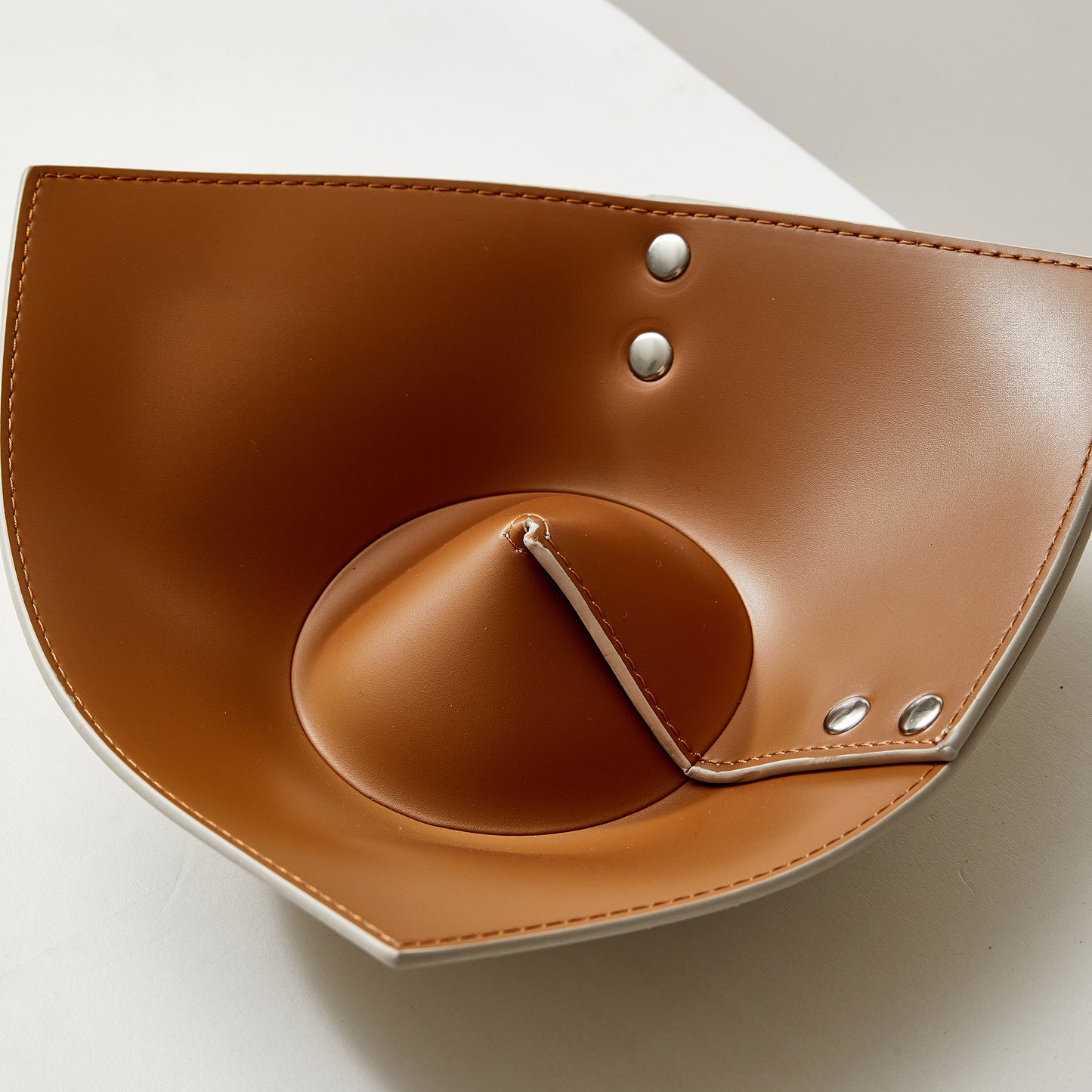 Contrast Color Modern Minimalist Leather Tray